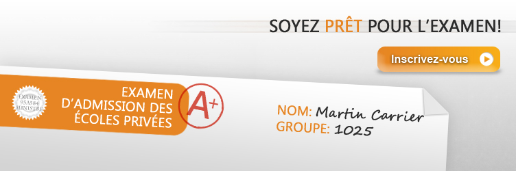 Soyez prêt pour l'examen!